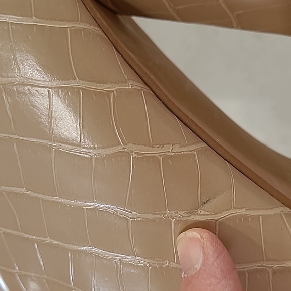 💥3for$12💥 Bella Marie Motive nude croc embossed boots size 7.5 - Picture 11 of 12